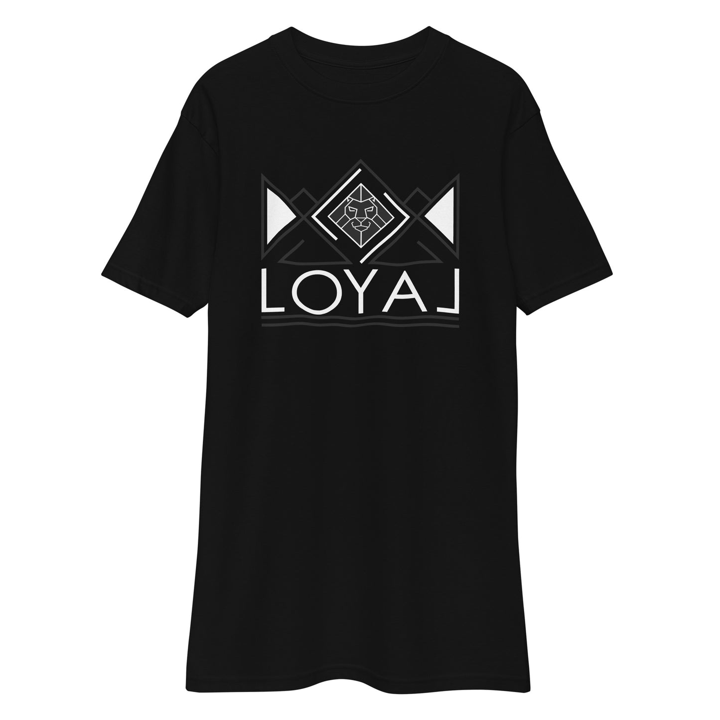 T-Shirt- Premium heavyweight Blk/Wht