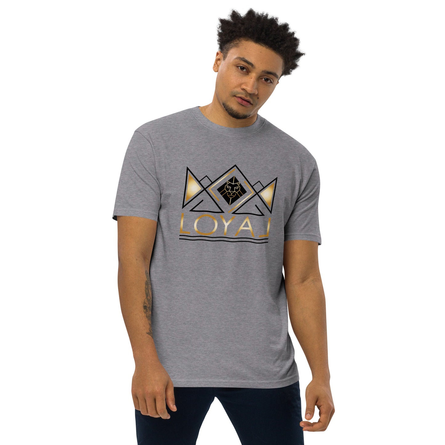 T-Shirt Premium heavyweight Blk/Gld