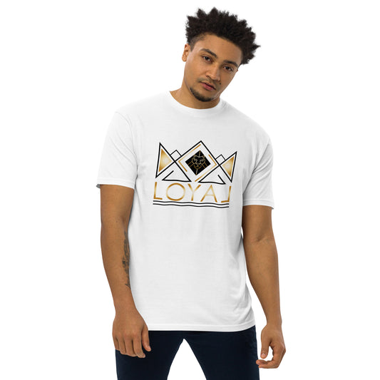 Premium heavyweight T-Shirt Gld/Blk Logo