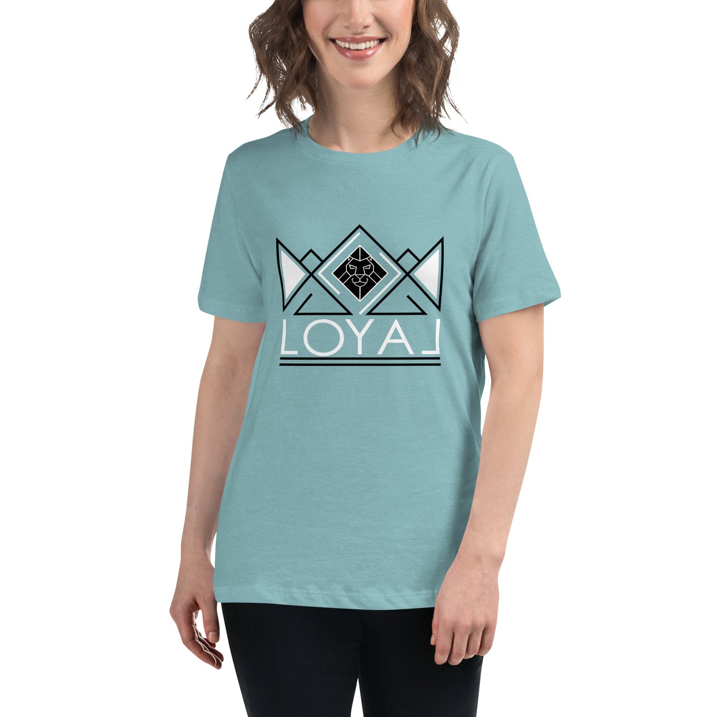 T-Shirt- Women's Relaxed Blk/Wht