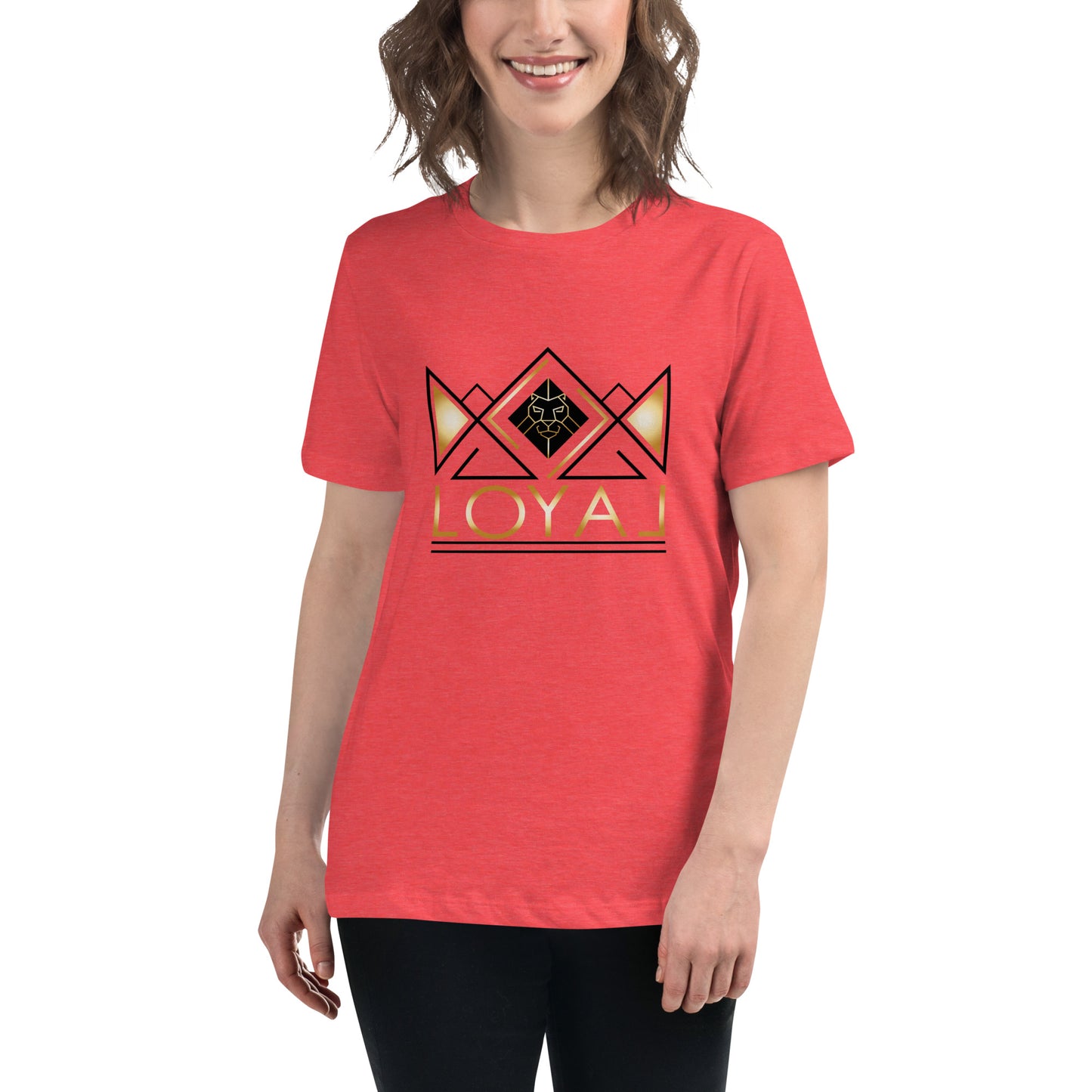 T-Shirt- Women's Relaxed Gld/Blk