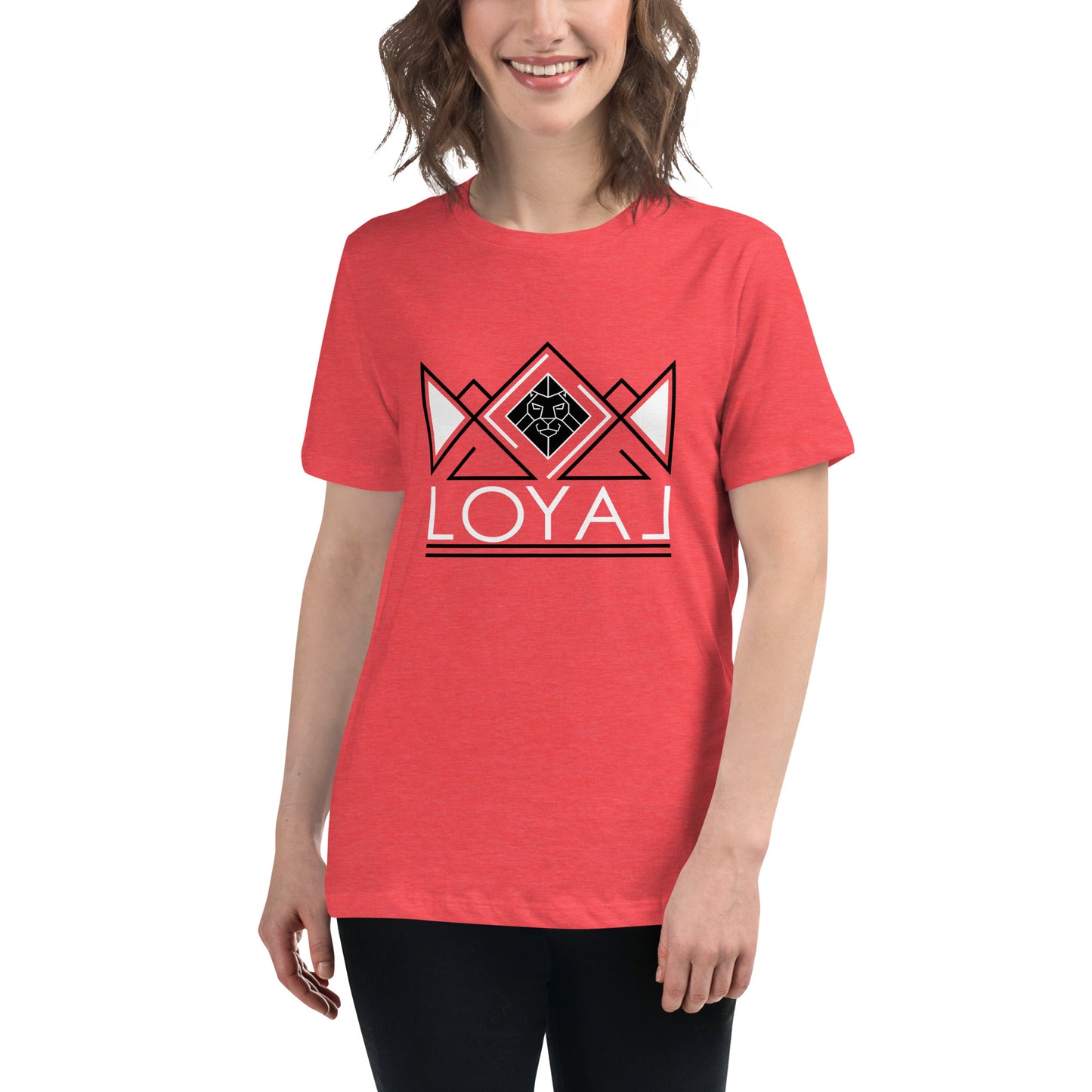 T-Shirt- Women's Relaxed Blk/Wht