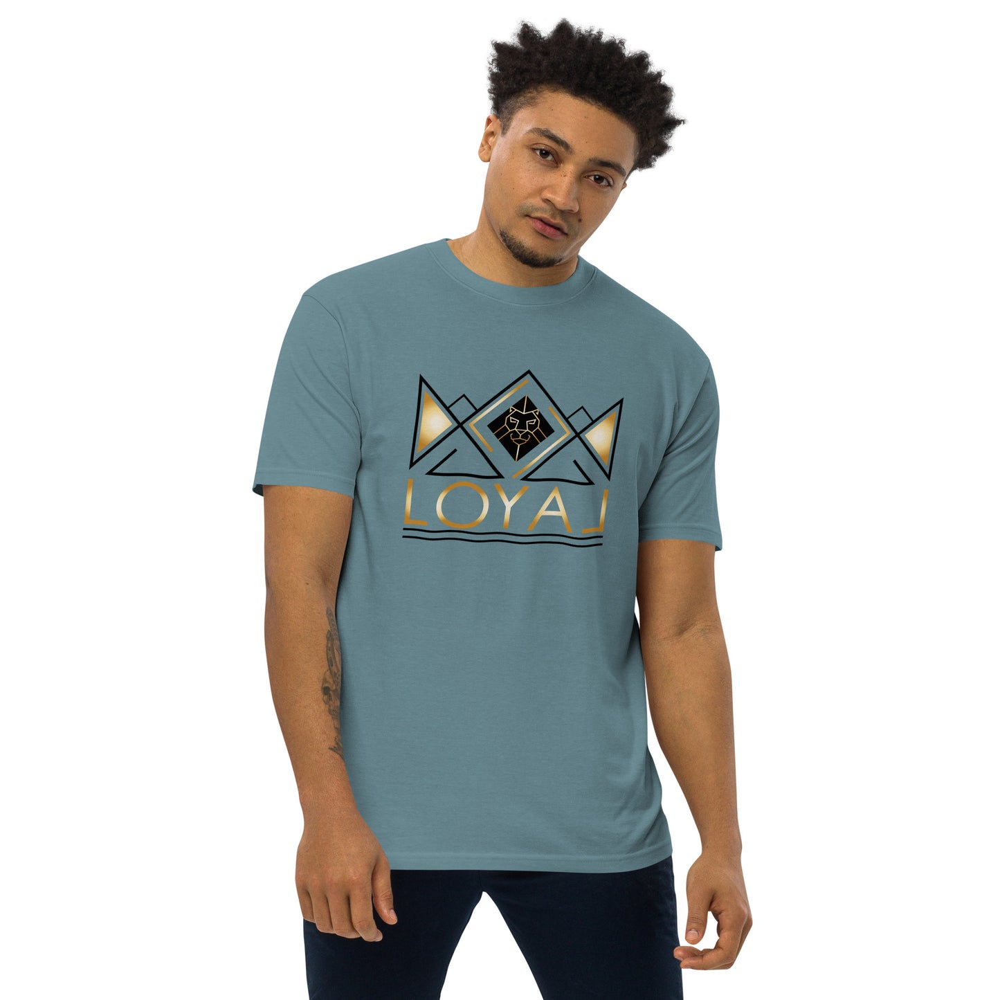 T-Shirt Premium heavyweight Blk/Gld