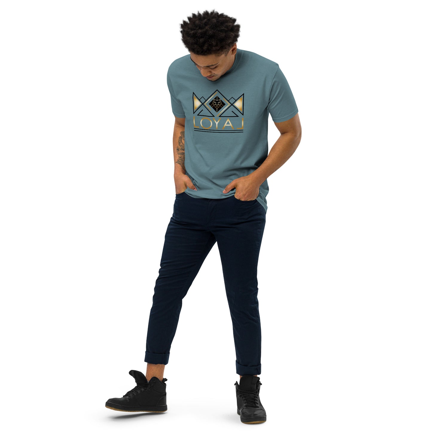 T-Shirt Premium heavyweight Blk/Gld