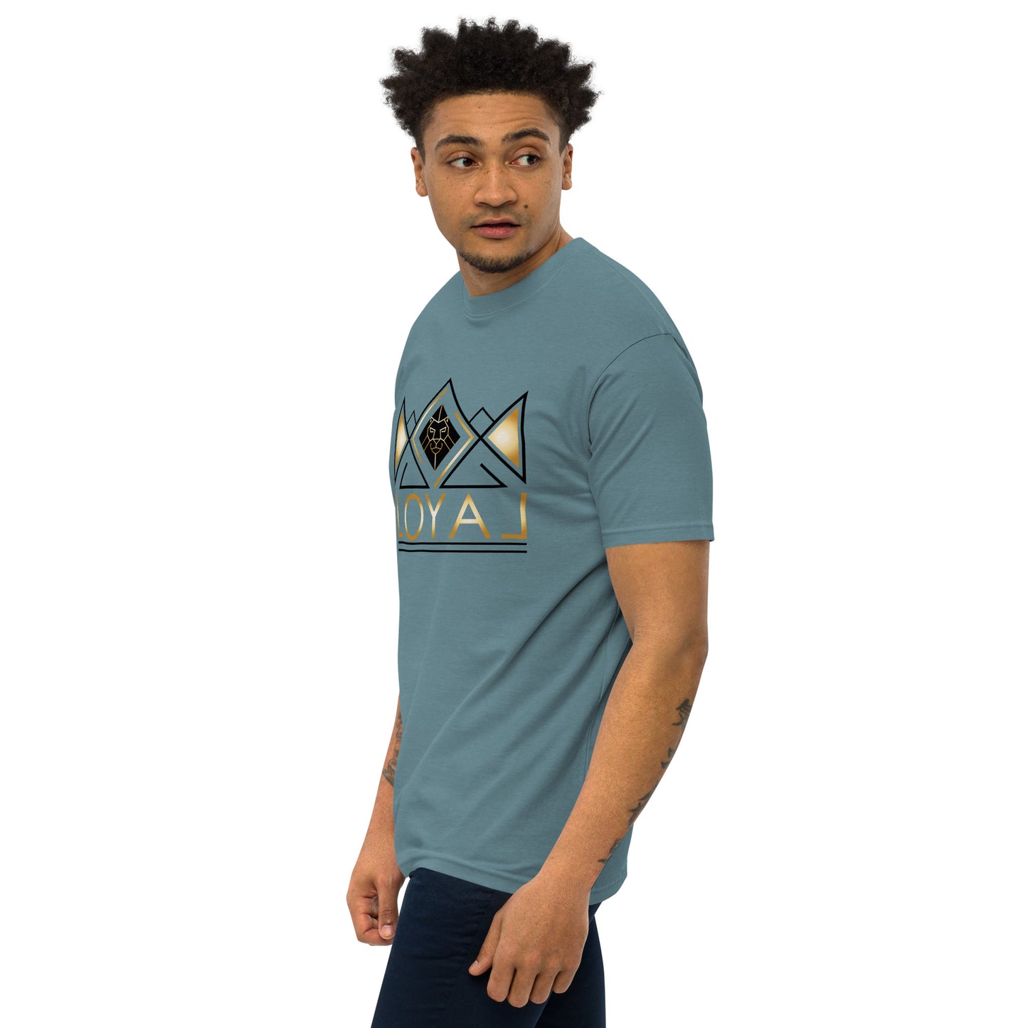T-Shirt Premium heavyweight Blk/Gld