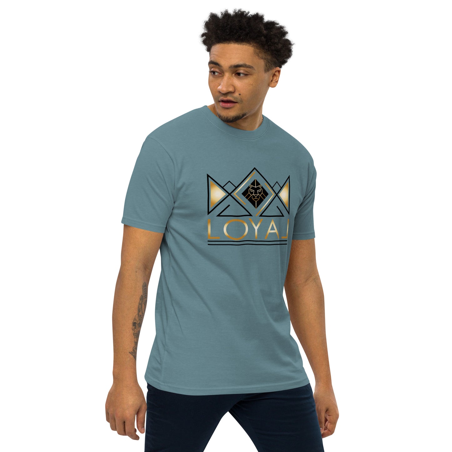 T-Shirt Premium heavyweight Blk/Gld