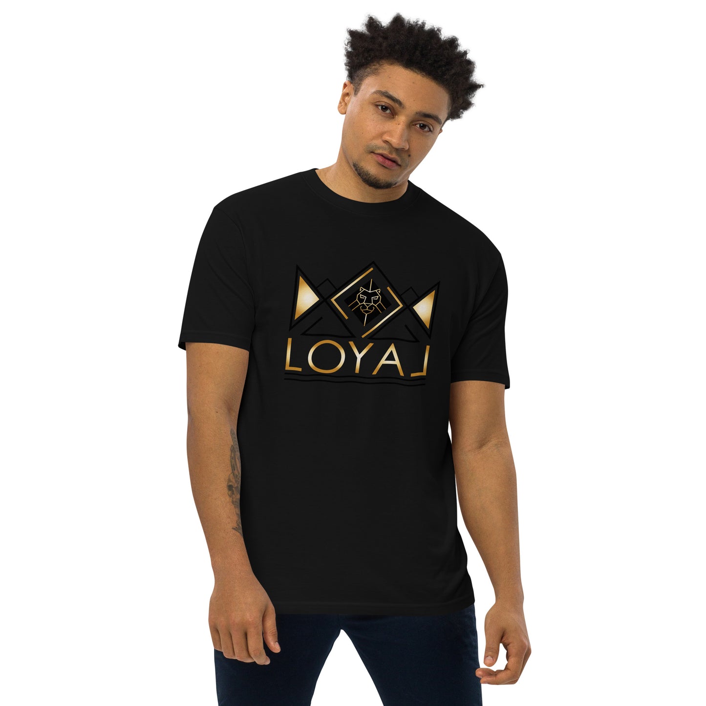 T-Shirt Premium heavyweight Blk/Gld