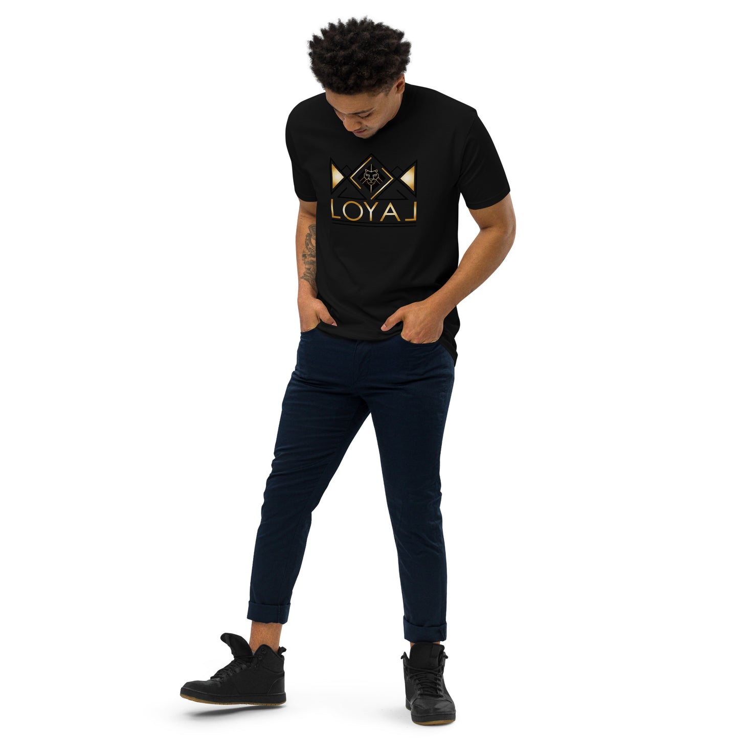 T-Shirt Premium heavyweight Blk/Gld