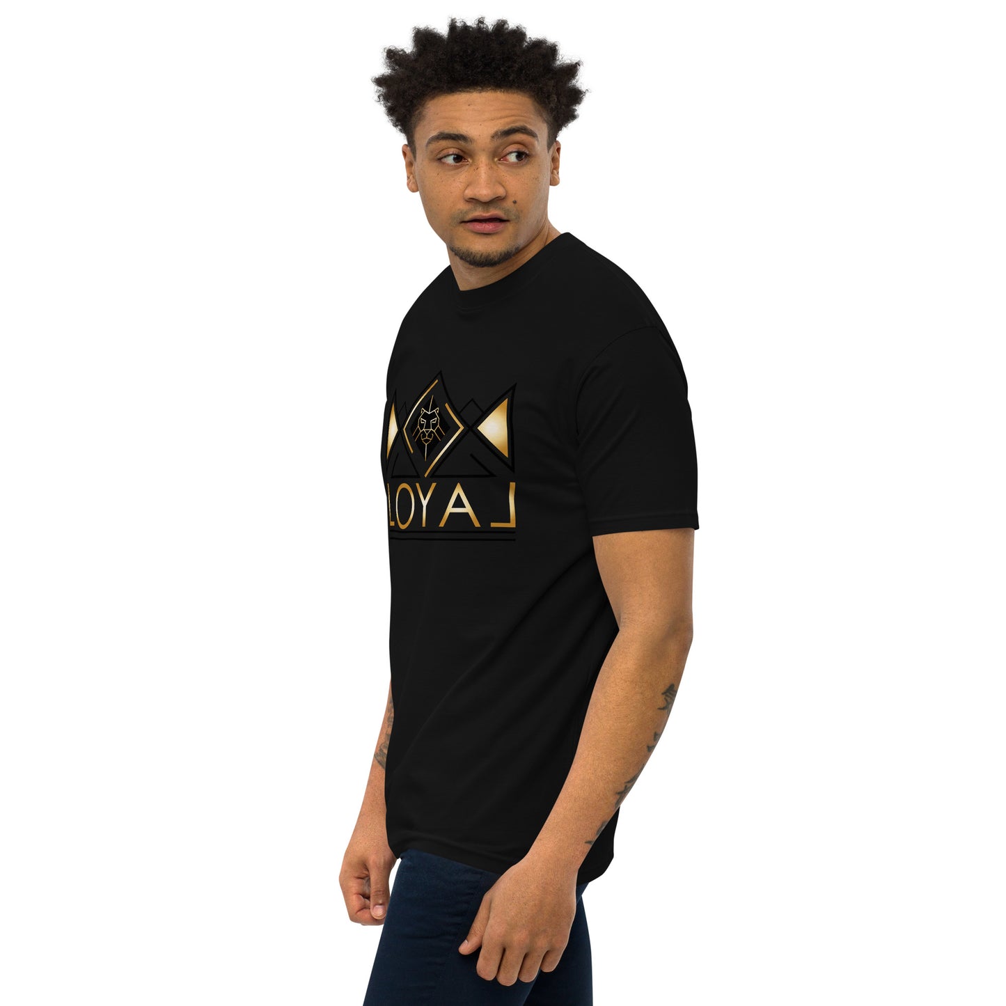 T-Shirt Premium heavyweight Blk/Gld