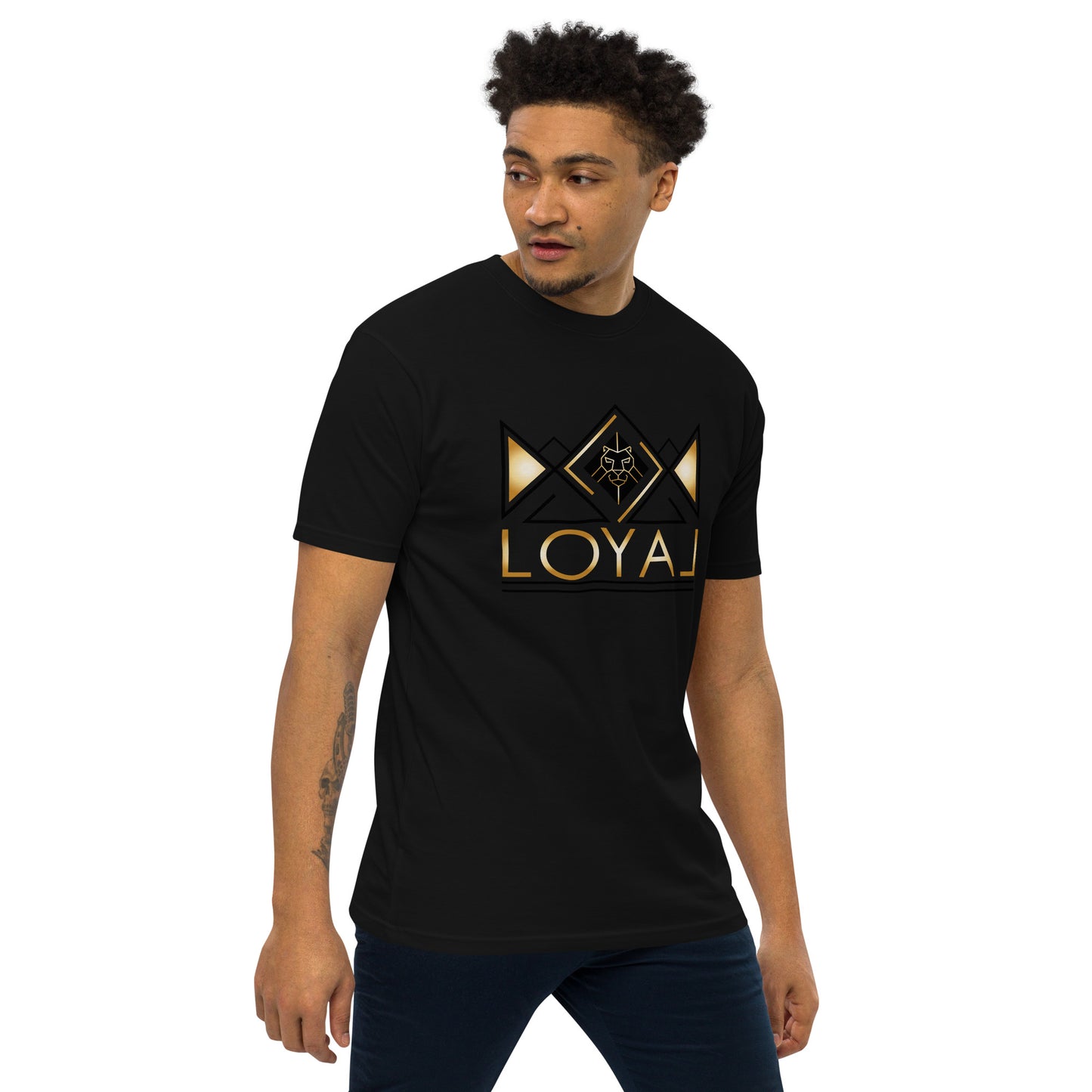 T-Shirt Premium heavyweight Blk/Gld