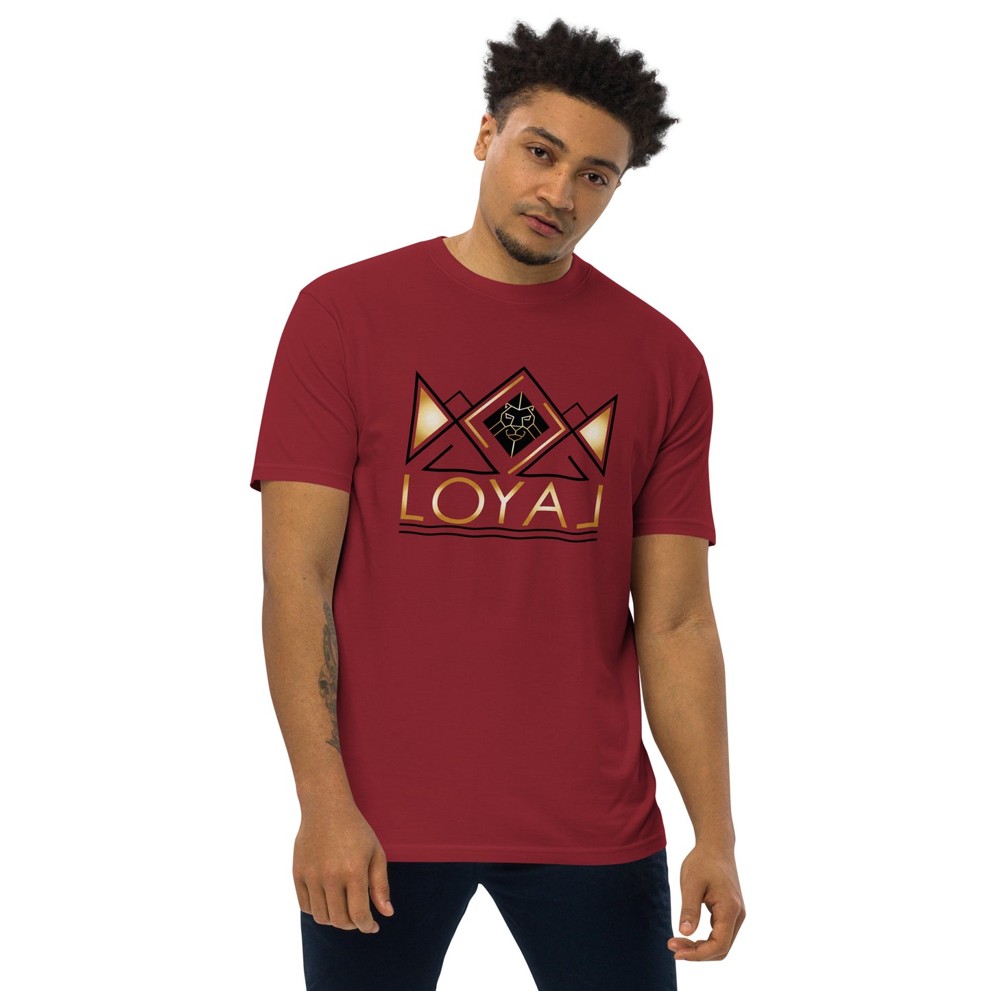 T-Shirt Premium heavyweight Blk/Gld