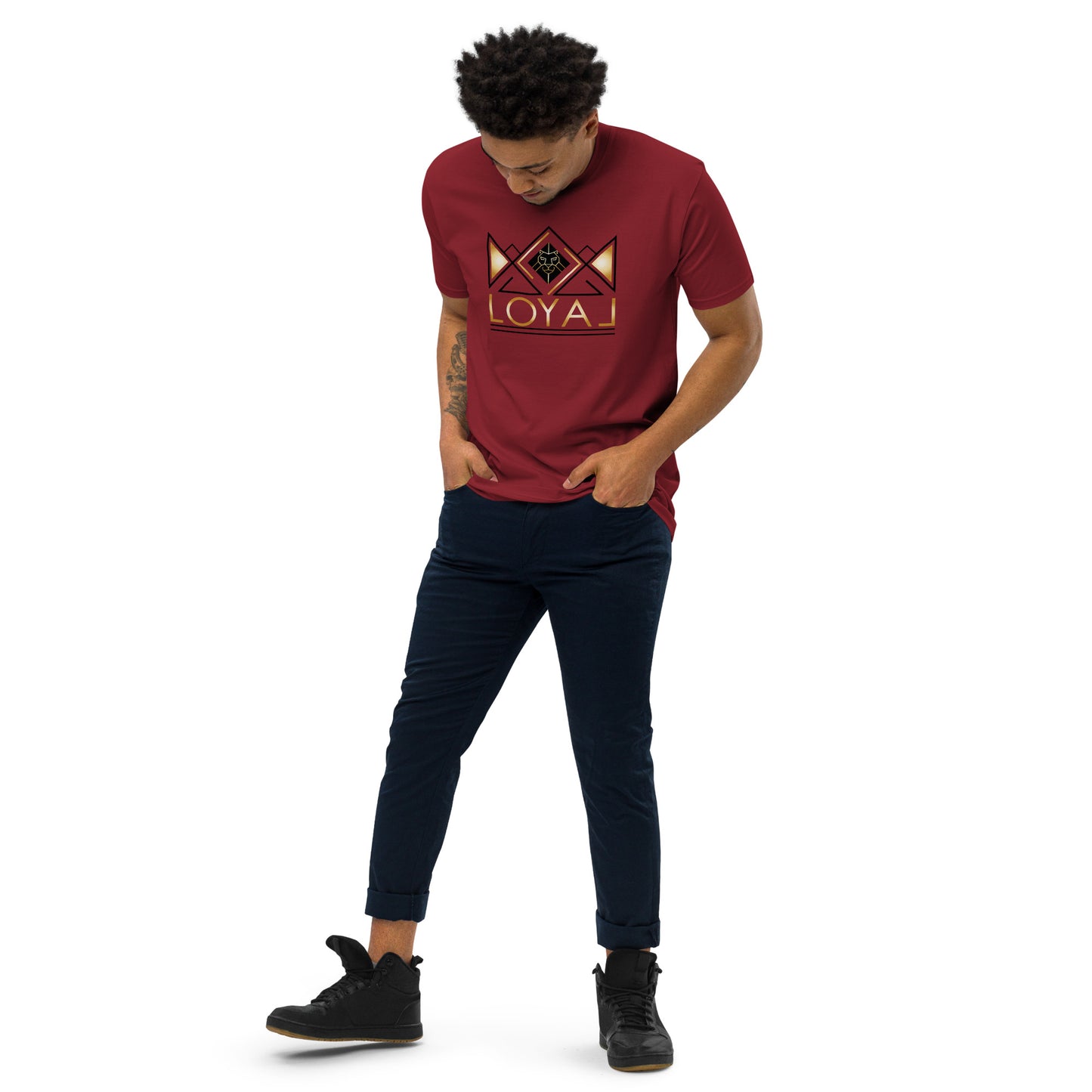 T-Shirt Premium heavyweight Blk/Gld