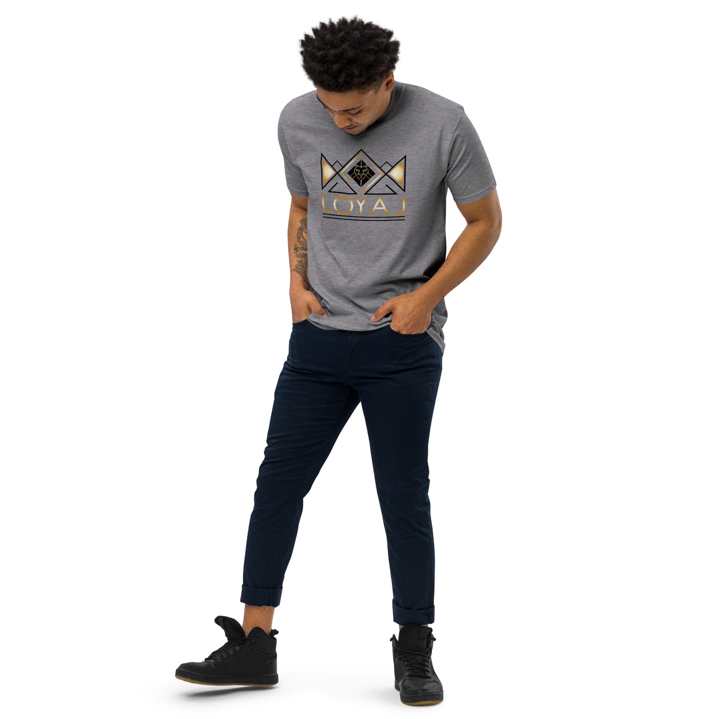 T-Shirt Premium heavyweight Blk/Gld