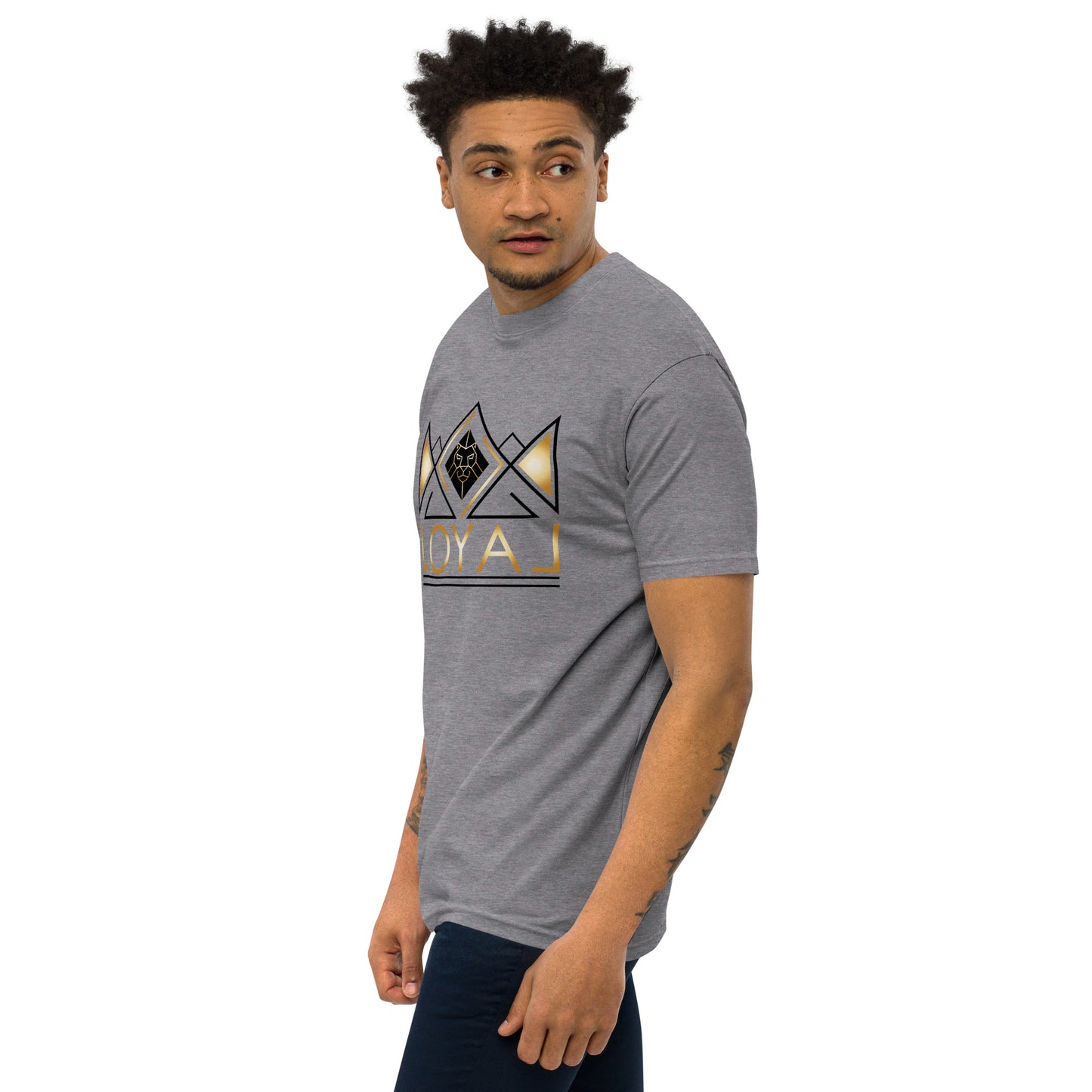 T-Shirt Premium heavyweight Blk/Gld