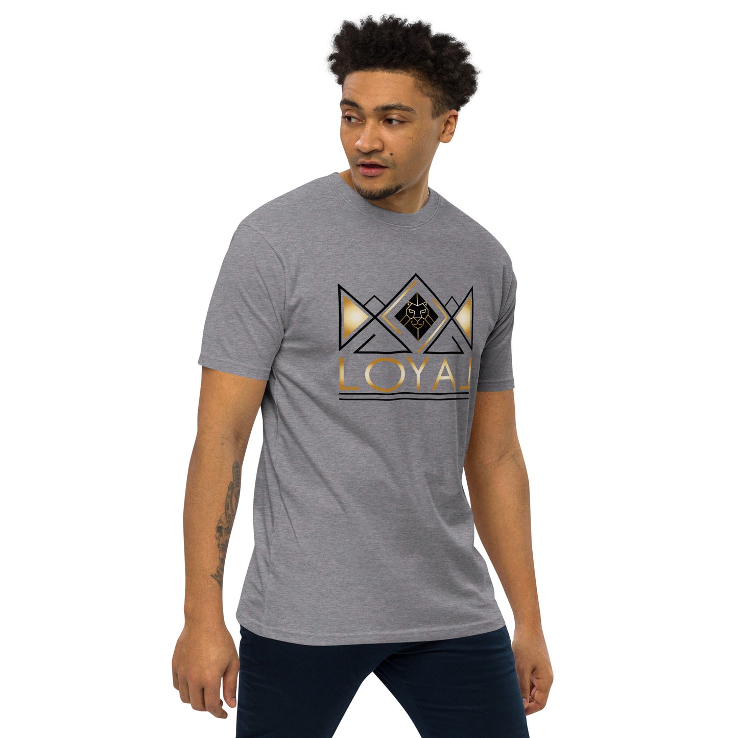 T-Shirt Premium heavyweight Blk/Gld