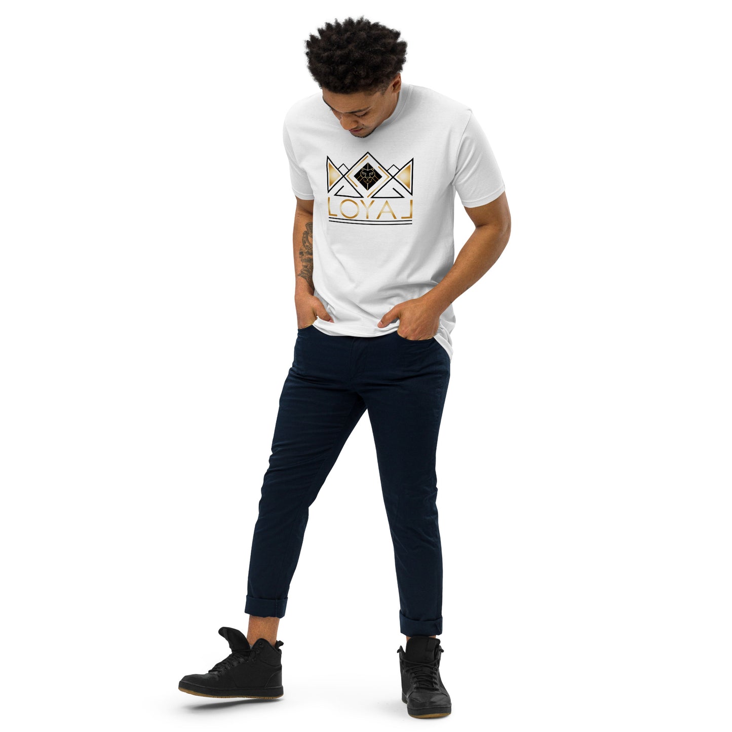 T-Shirt Premium heavyweight Blk/Gld