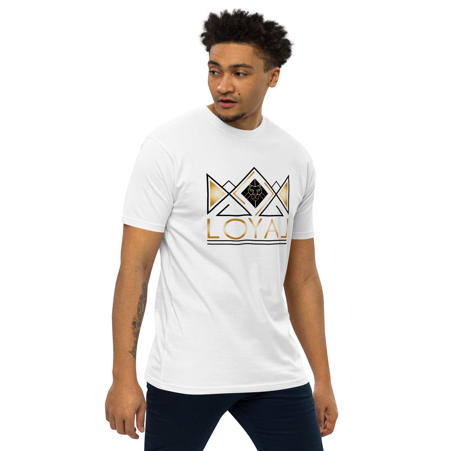 T-Shirt Premium heavyweight Blk/Gld