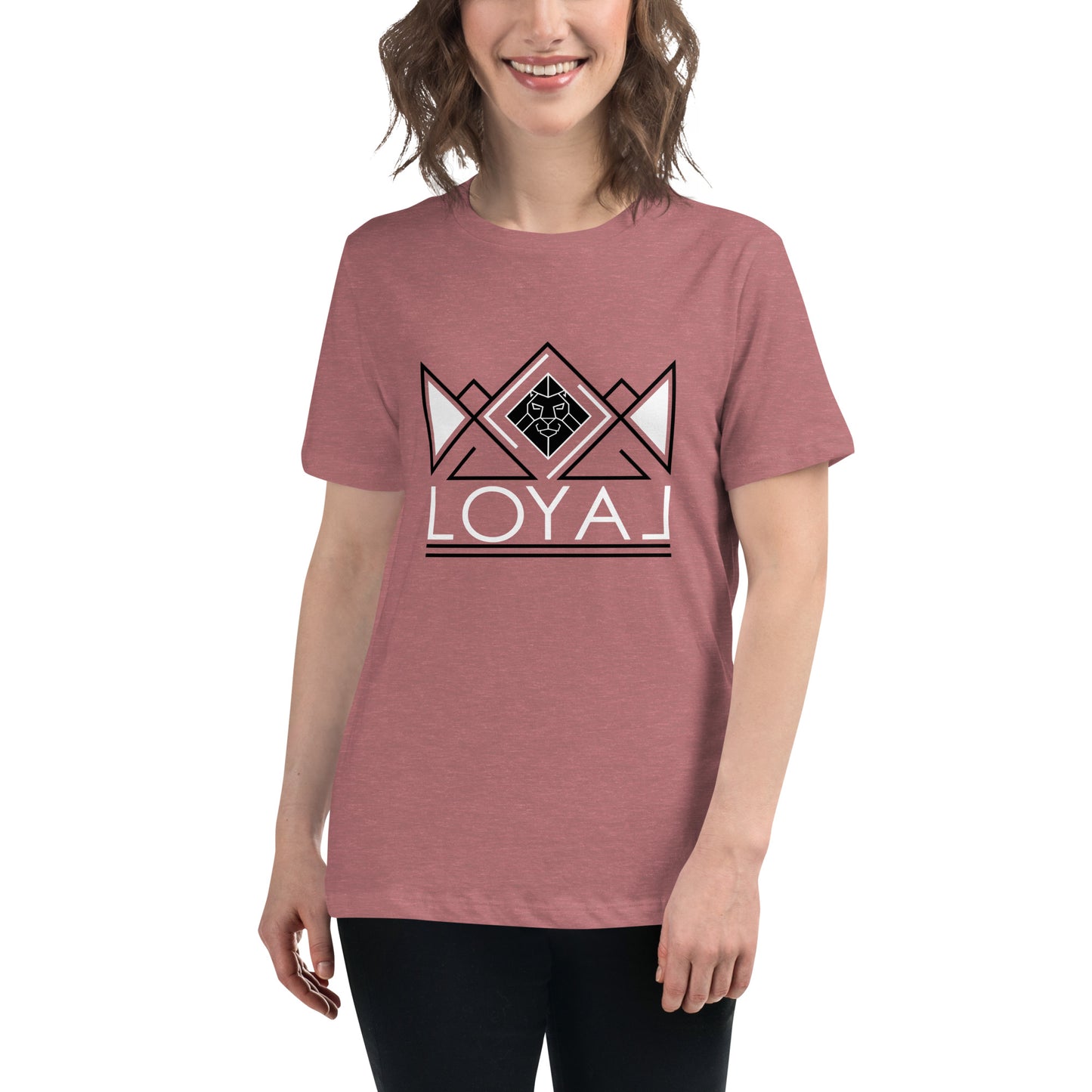 T-Shirt- Women's Relaxed Blk/Wht