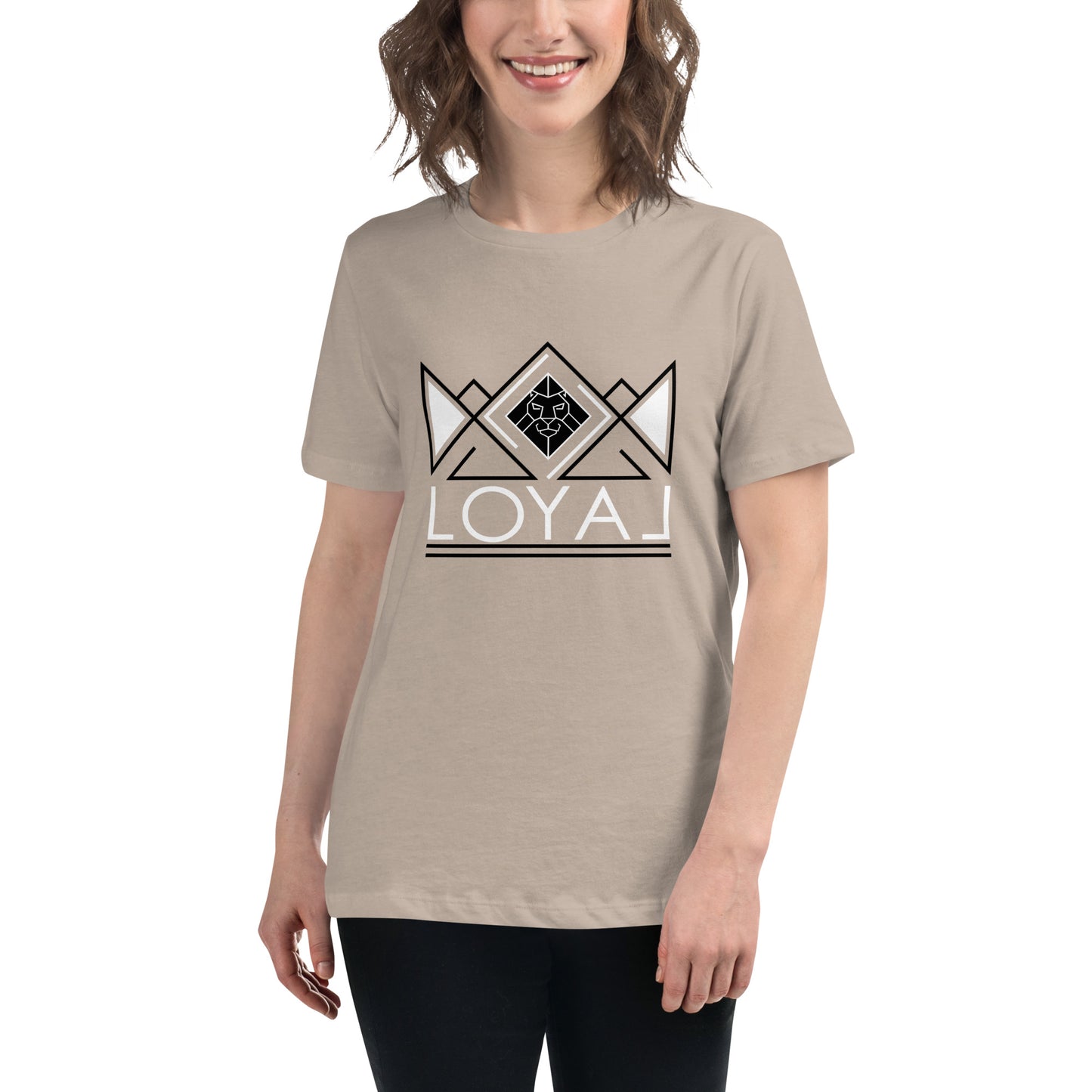 T-Shirt- Women's Relaxed Blk/Wht