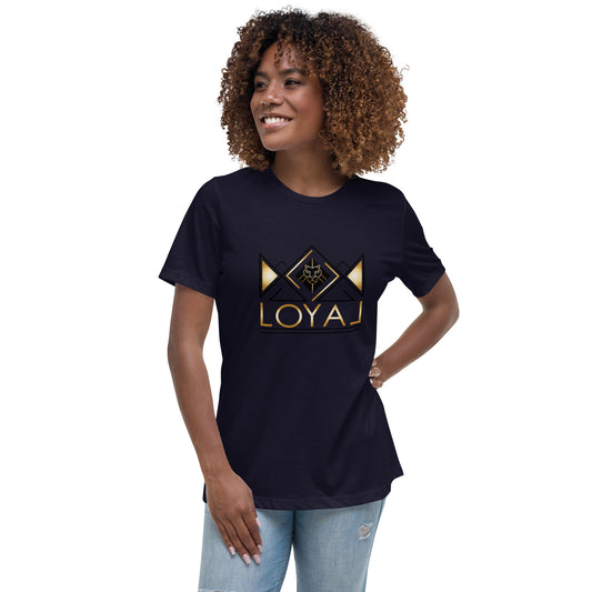 T-Shirt- Women's Relaxed Gld/Blk