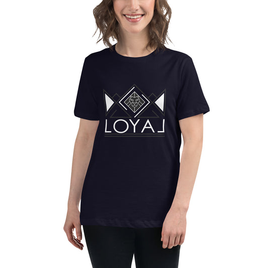 T-Shirt- Women's Relaxed Blk/Wht
