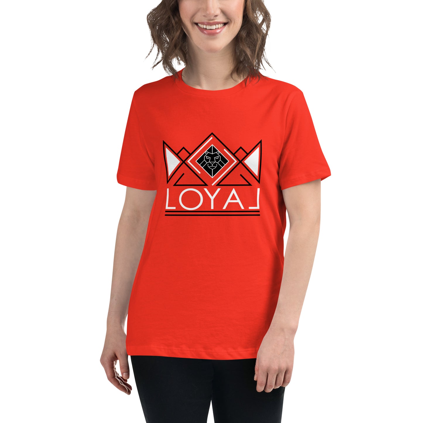 T-Shirt- Women's Relaxed Blk/Wht